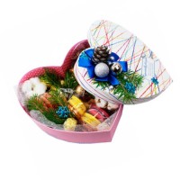 Цветы в коробке на Новый Год "Елочка"